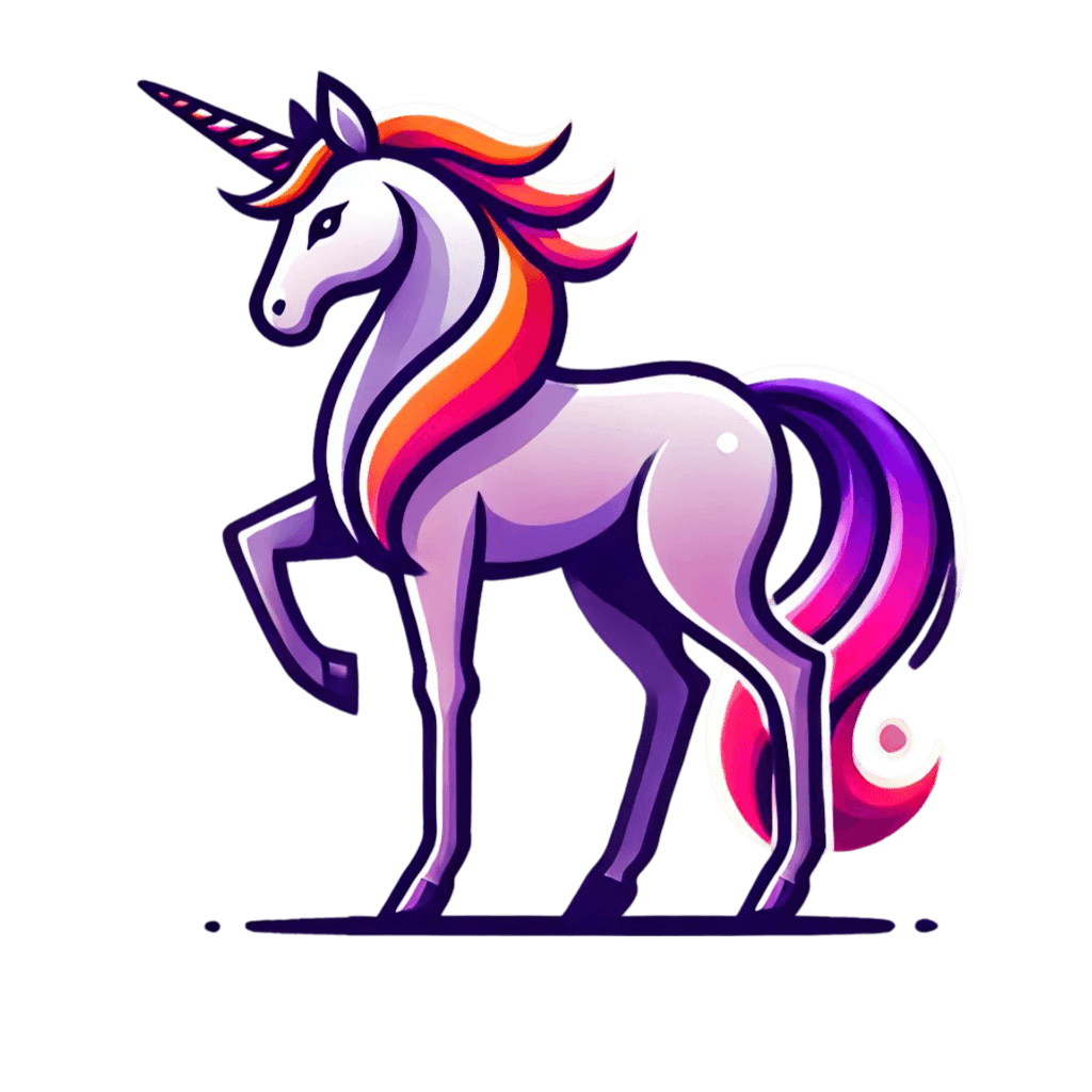 Een illustratie van een eenhoorn wat unieke diensten symboliseert.